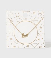 New Look Gold Leo Star Sign Pendant Necklace